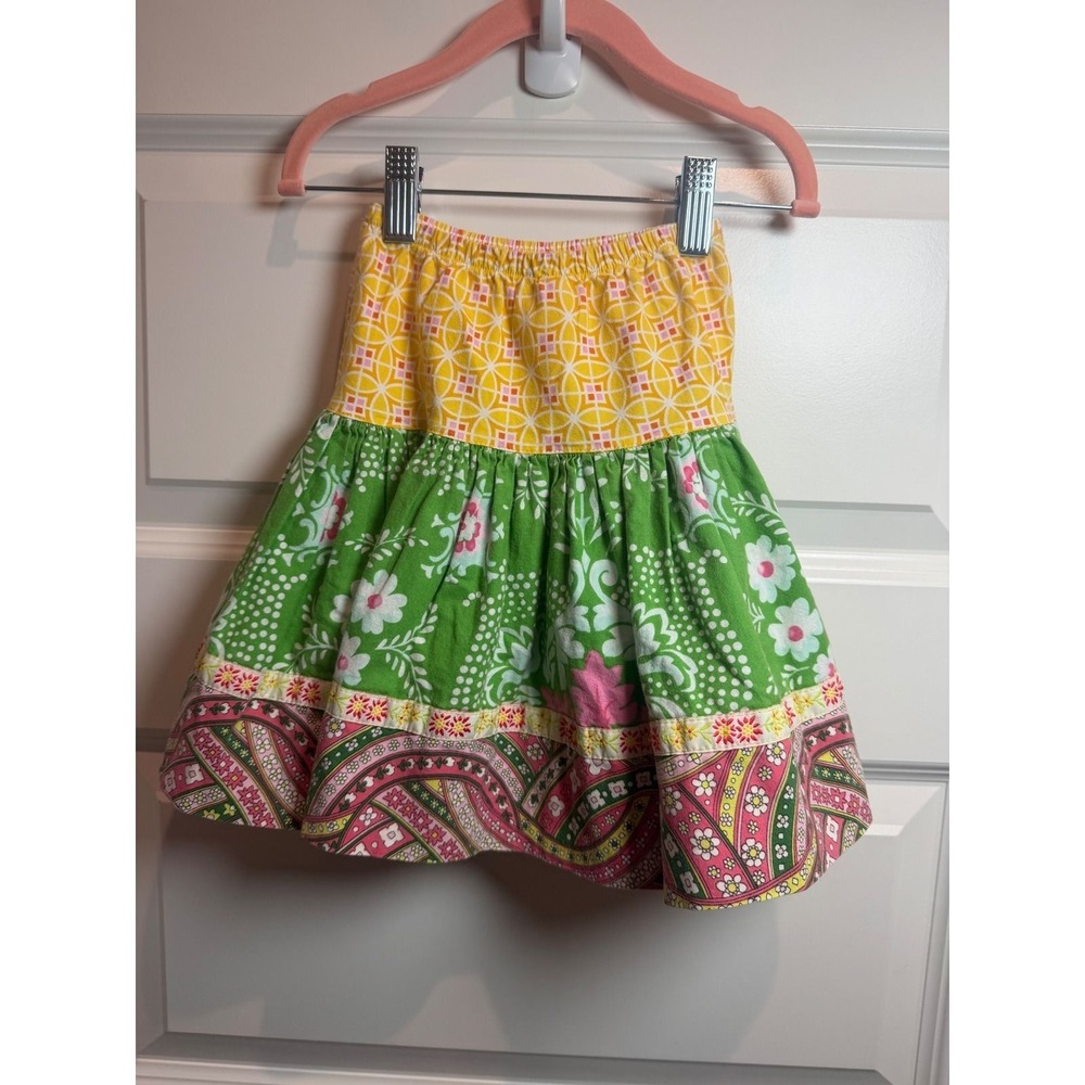 29.Matilda Jane  Rare Platinum Kelly & Gold Greta Skirt Size 2 Art Fair